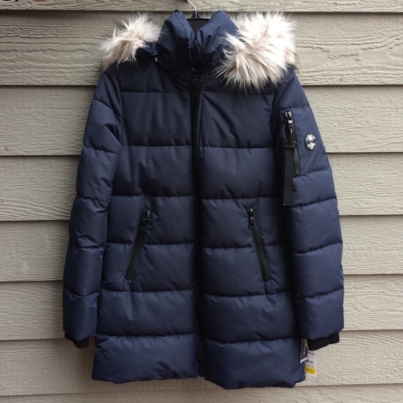 Luxurious Nautica Water Resistant Navy Warm Puffer Parka - Picture 2 of 16